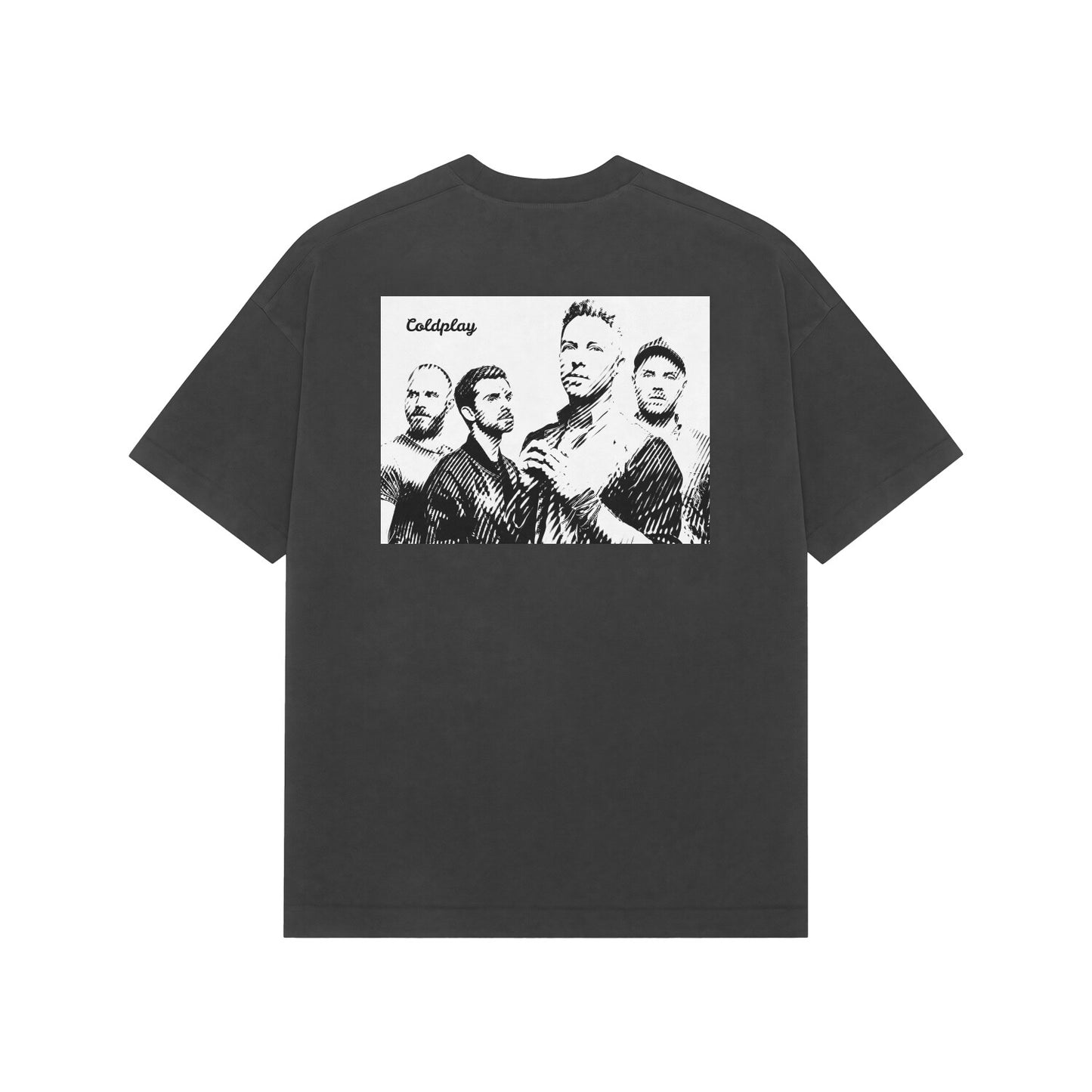 Coldplay Monochrome Melodies oversize Tee