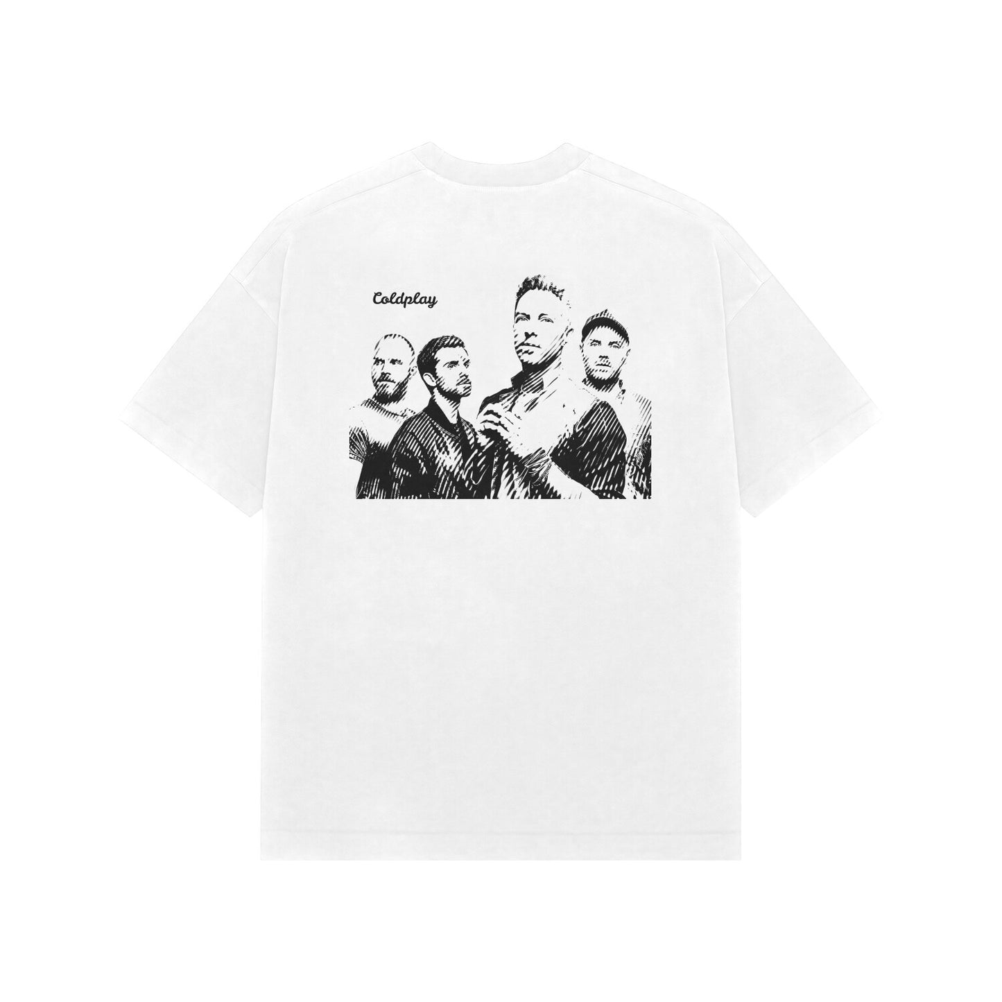 Coldplay Monochrome Melodies oversize Tee