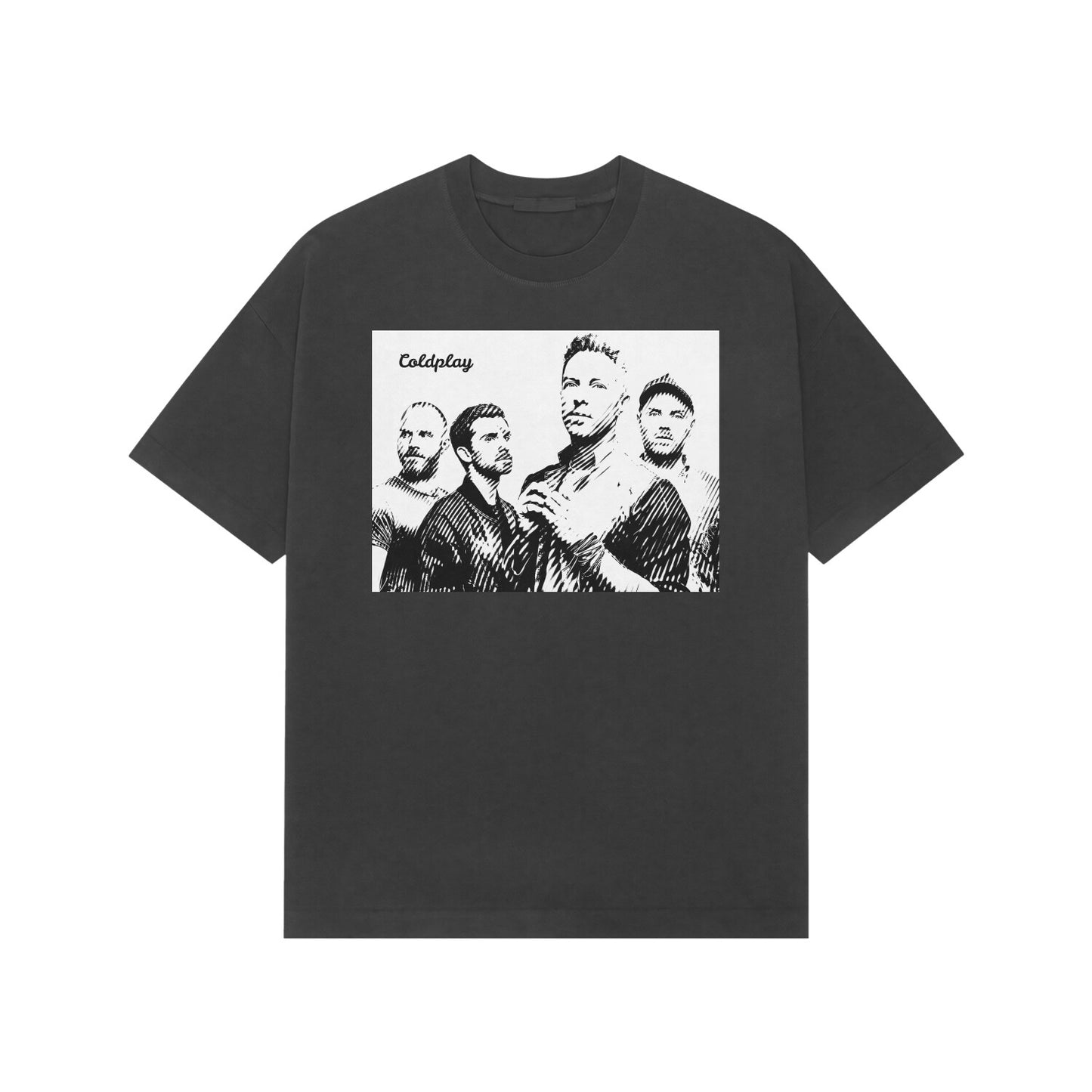 Coldplay Monochrome Melodies oversize Tee