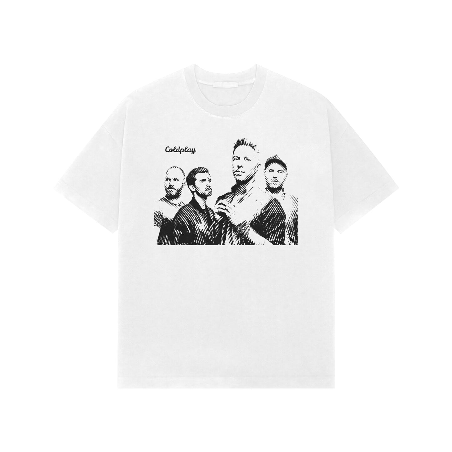 Coldplay Monochrome Melodies oversize Tee
