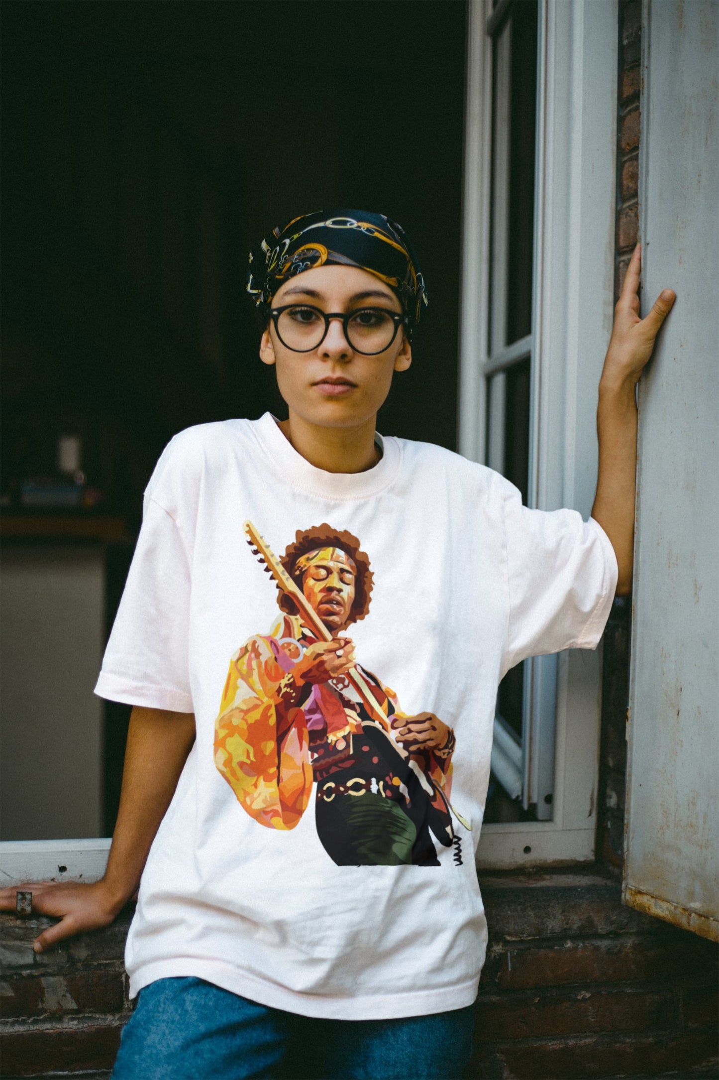 Jimi Hendrix Fan Oversize Tee