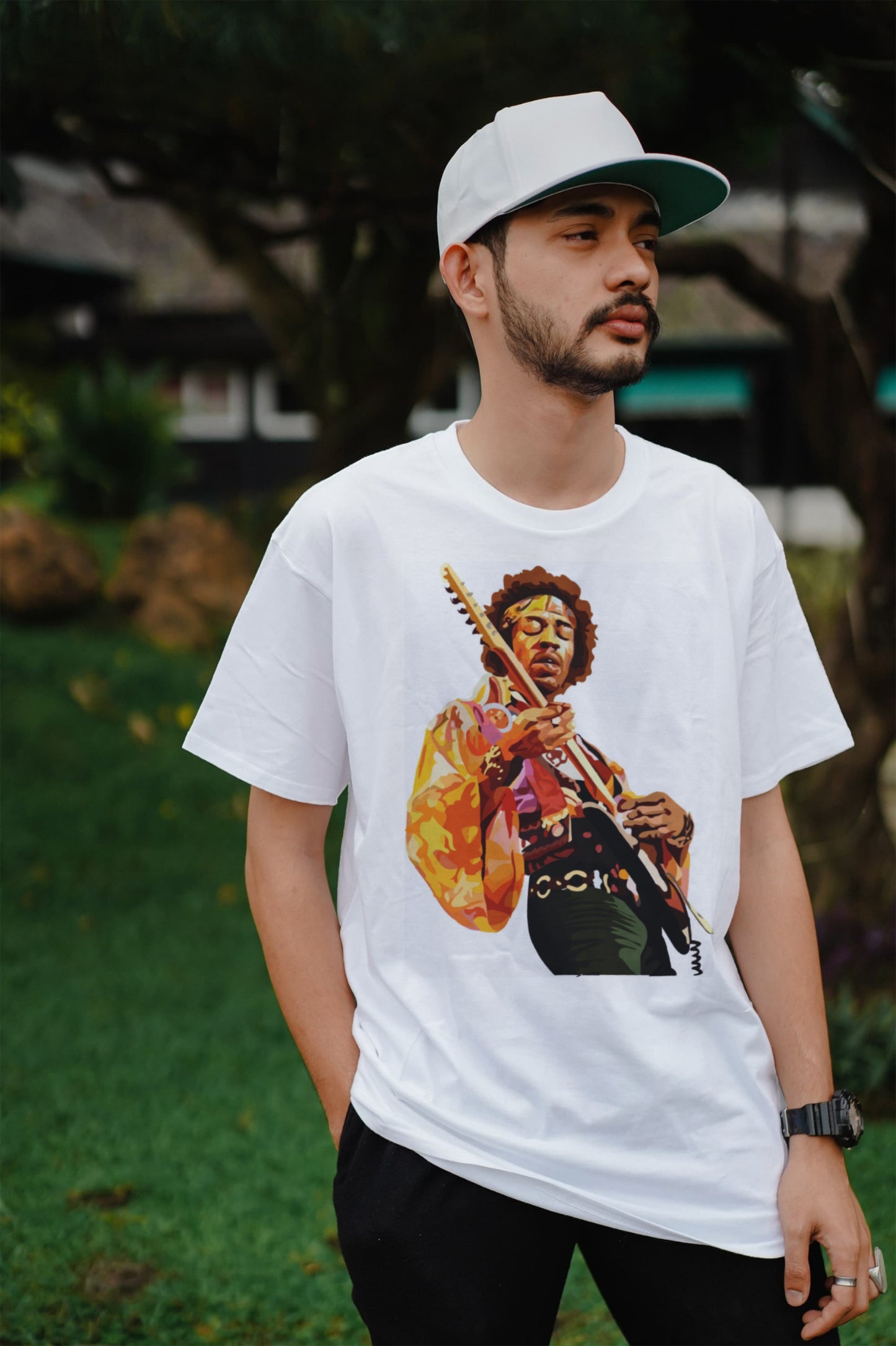 Jimi Hendrix Fan Oversize Tee