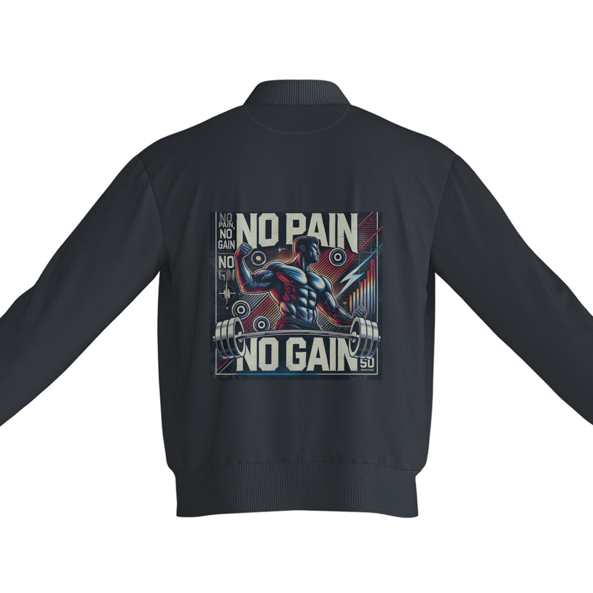 "No Pain No Gain" Bomber Jacket