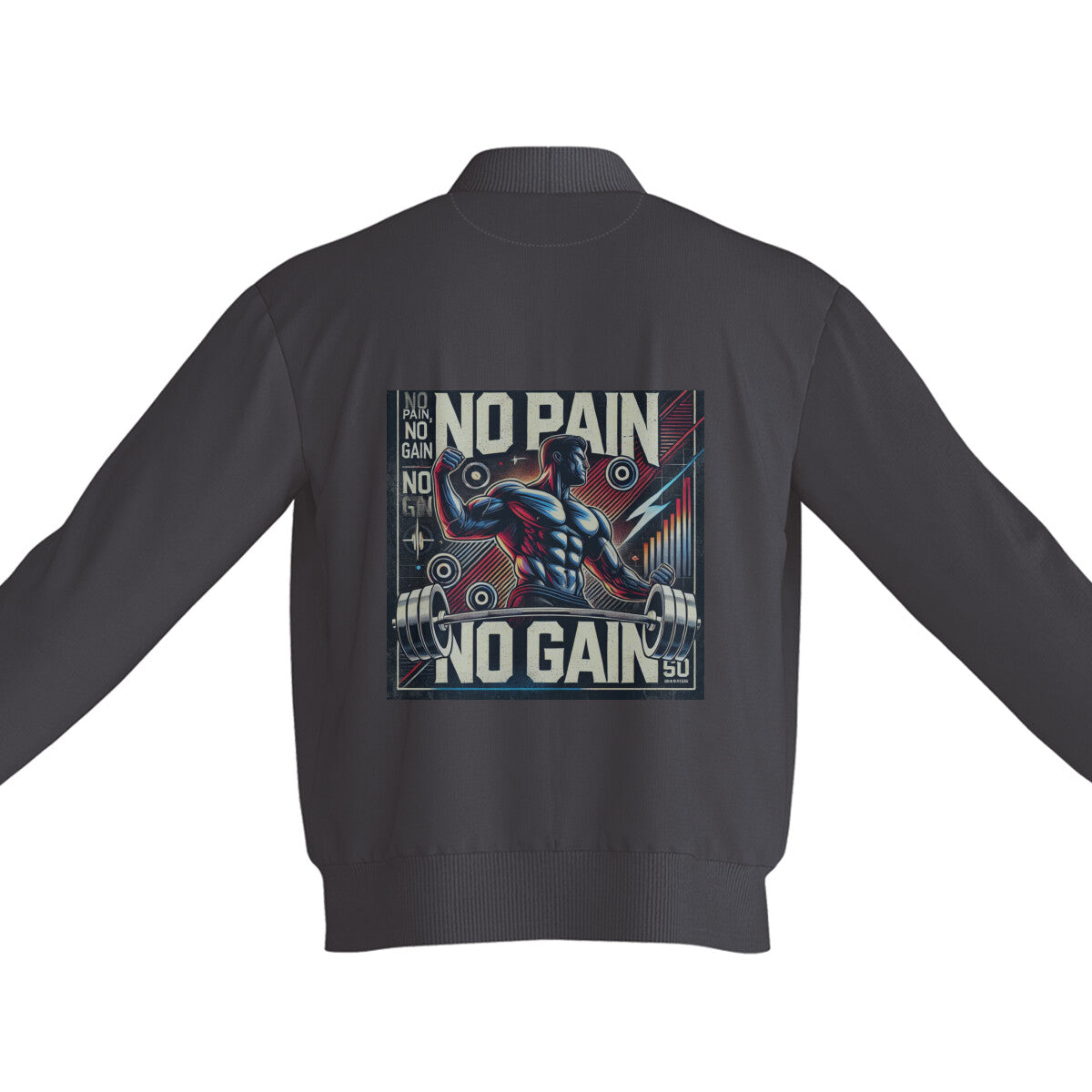 "No Pain No Gain" Bomber Jacket