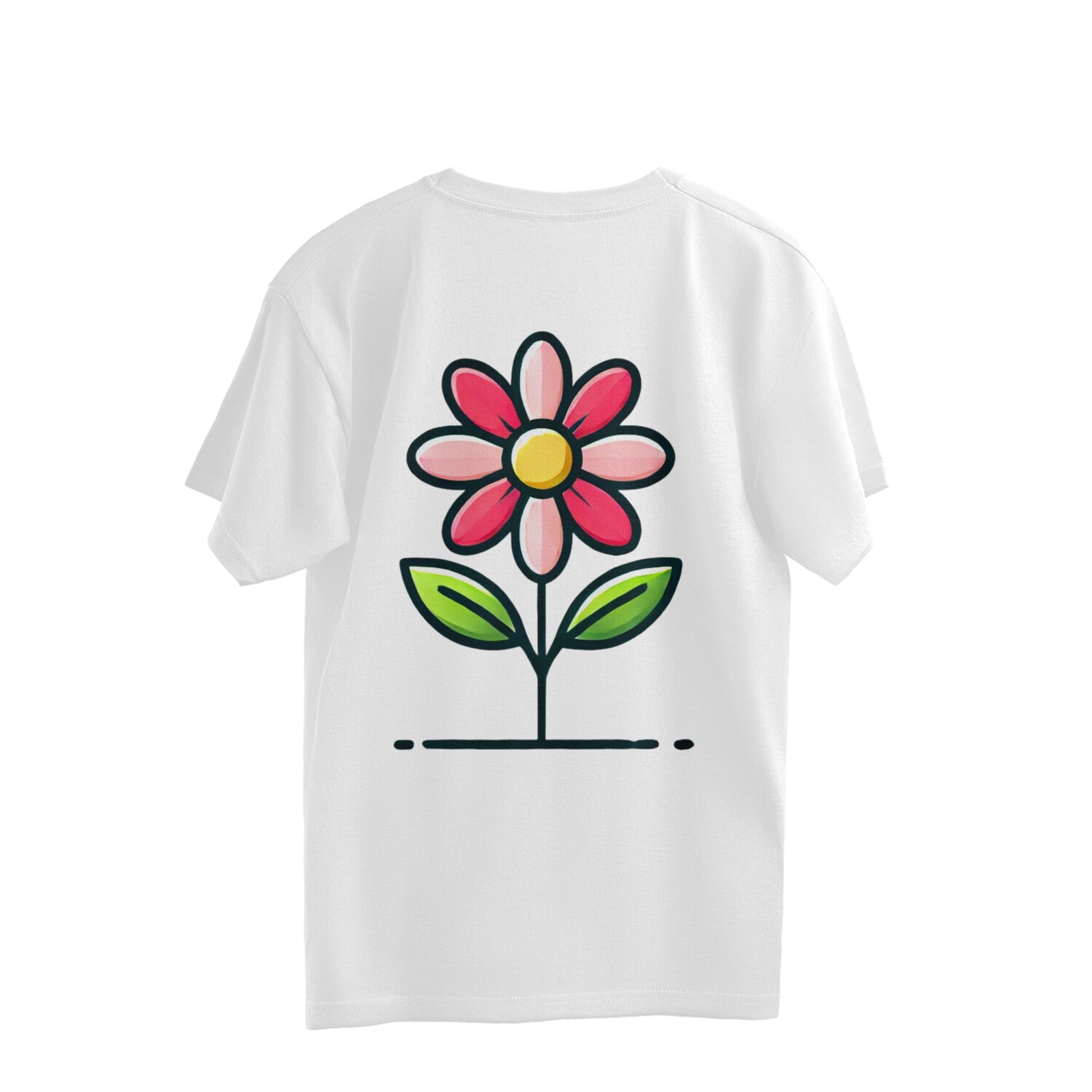 Flower oversized t-shirts