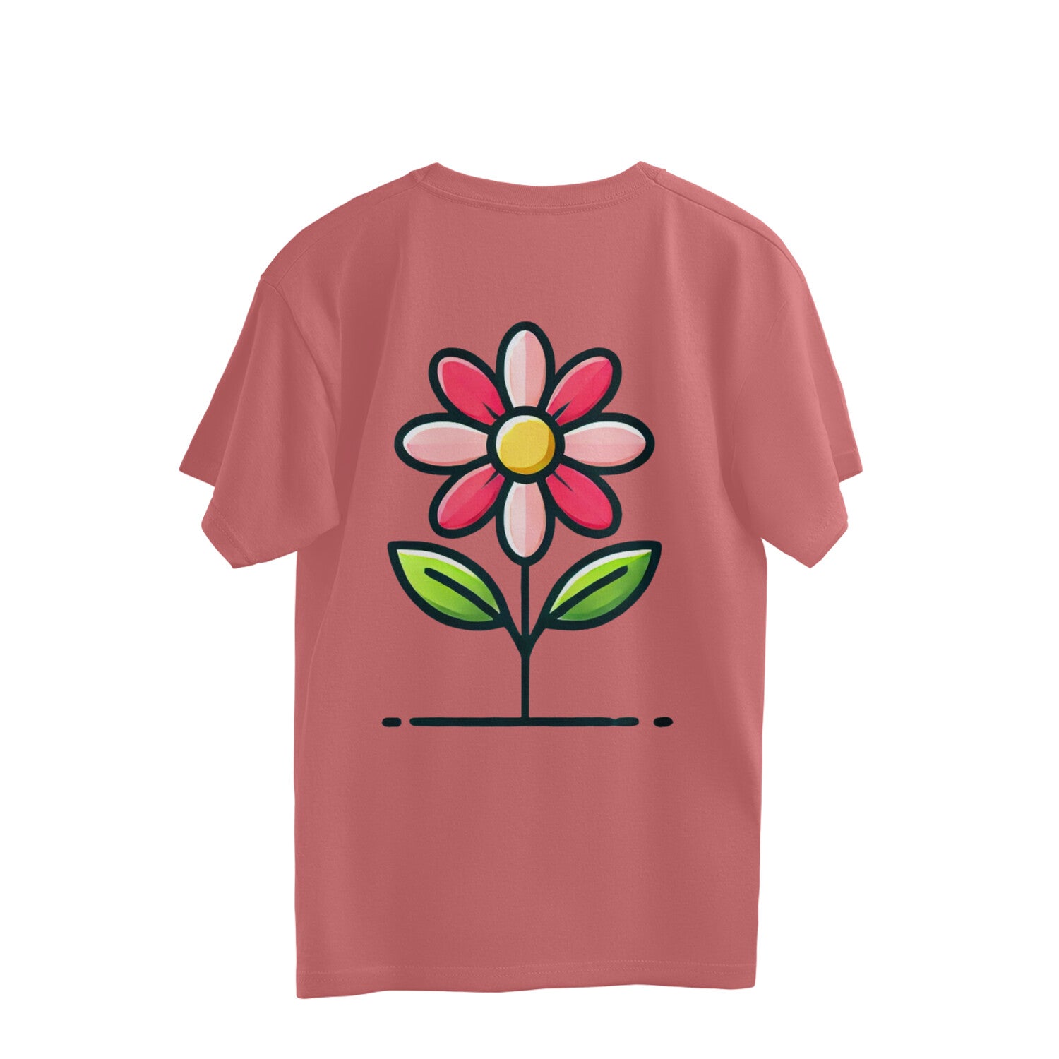 Flower oversized t-shirts