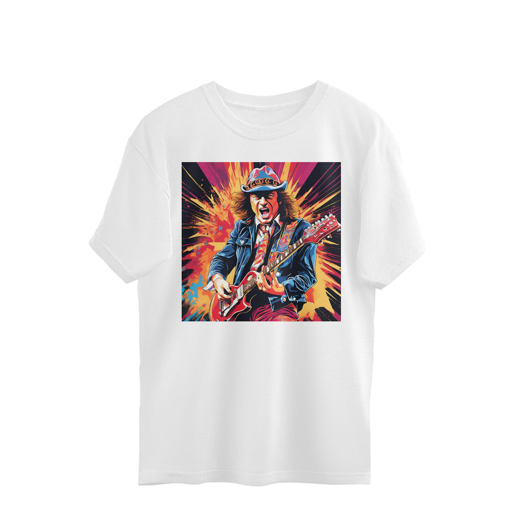 AC DC inspired oversized t-shirts