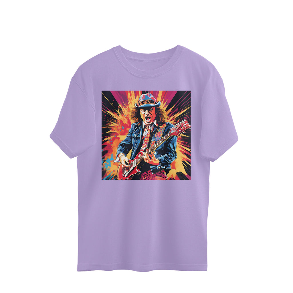 AC DC inspired oversized t-shirts