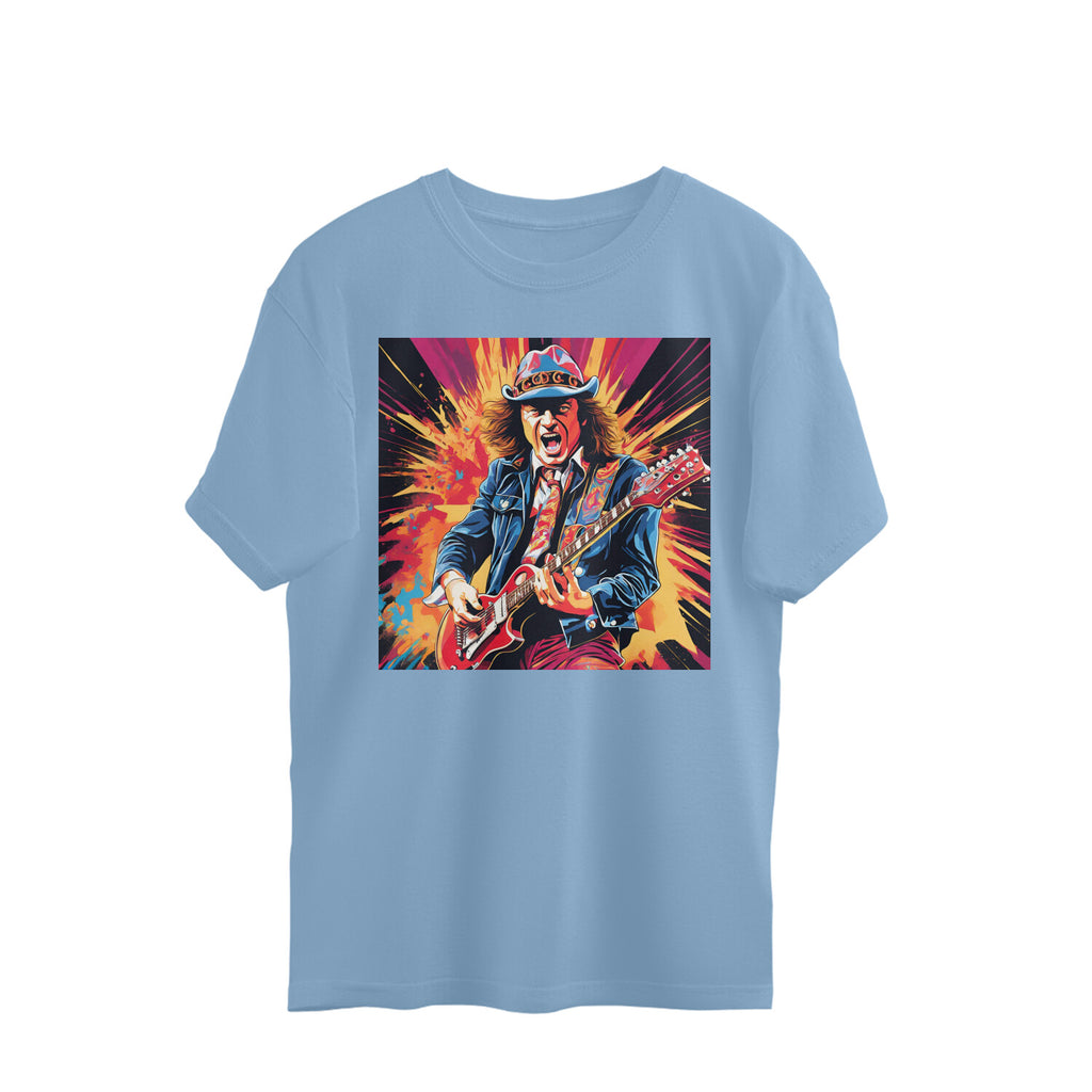 AC DC inspired oversized t-shirts