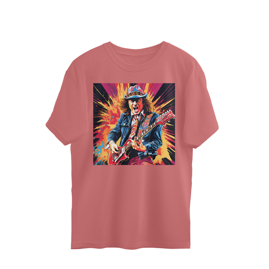 AC DC inspired oversized t-shirts