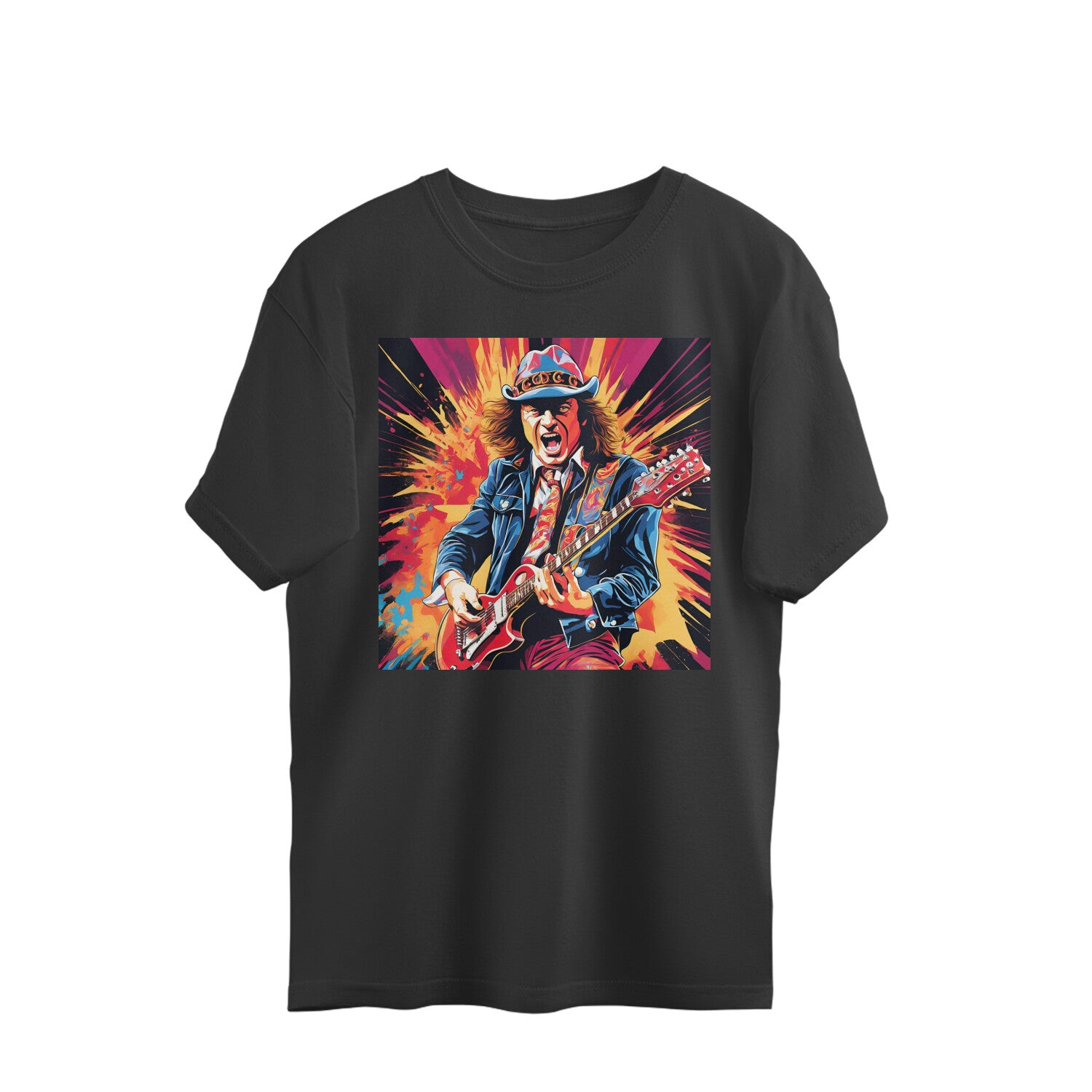 AC DC inspired oversized t-shirts