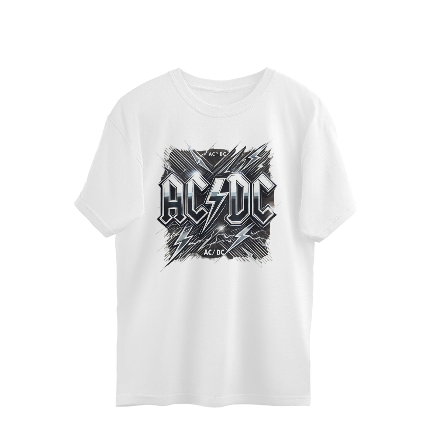 AC DC Design oversized t-shirts