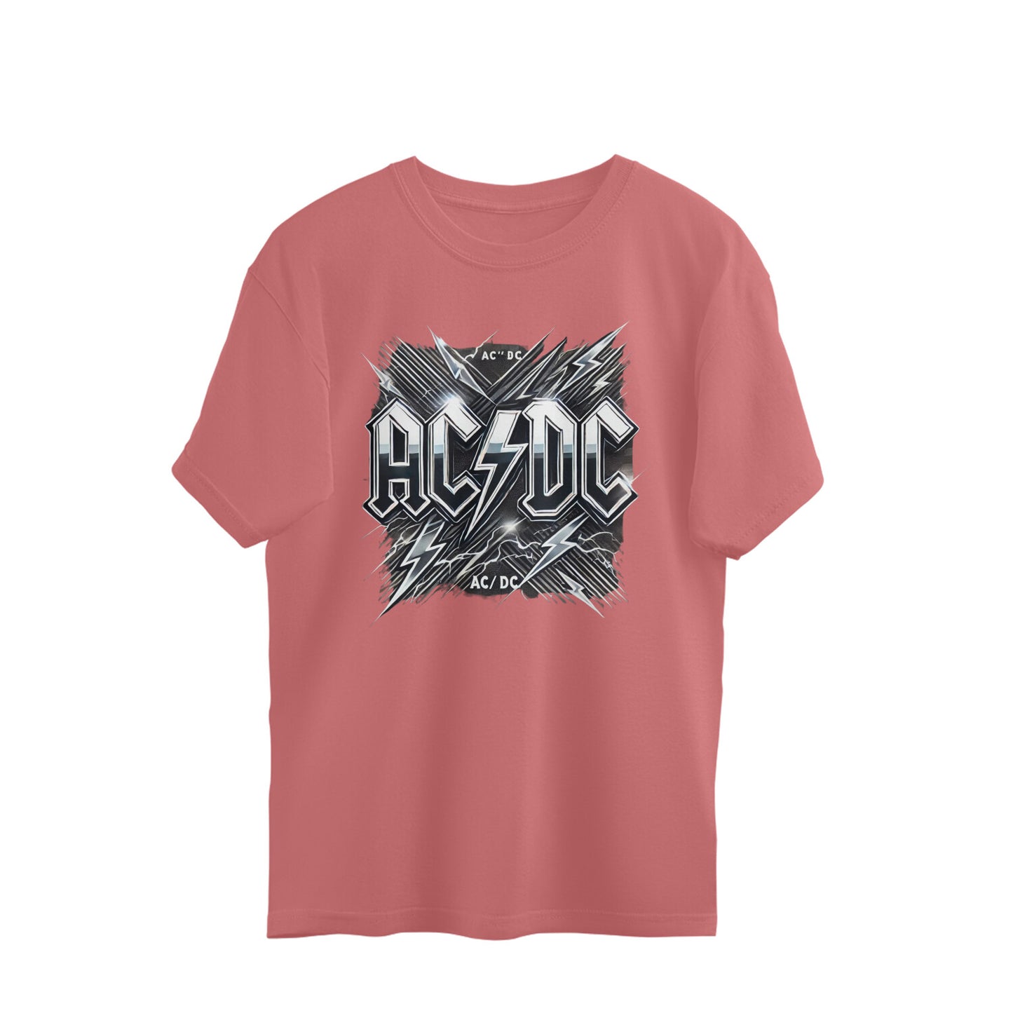 AC DC Design oversized t-shirts