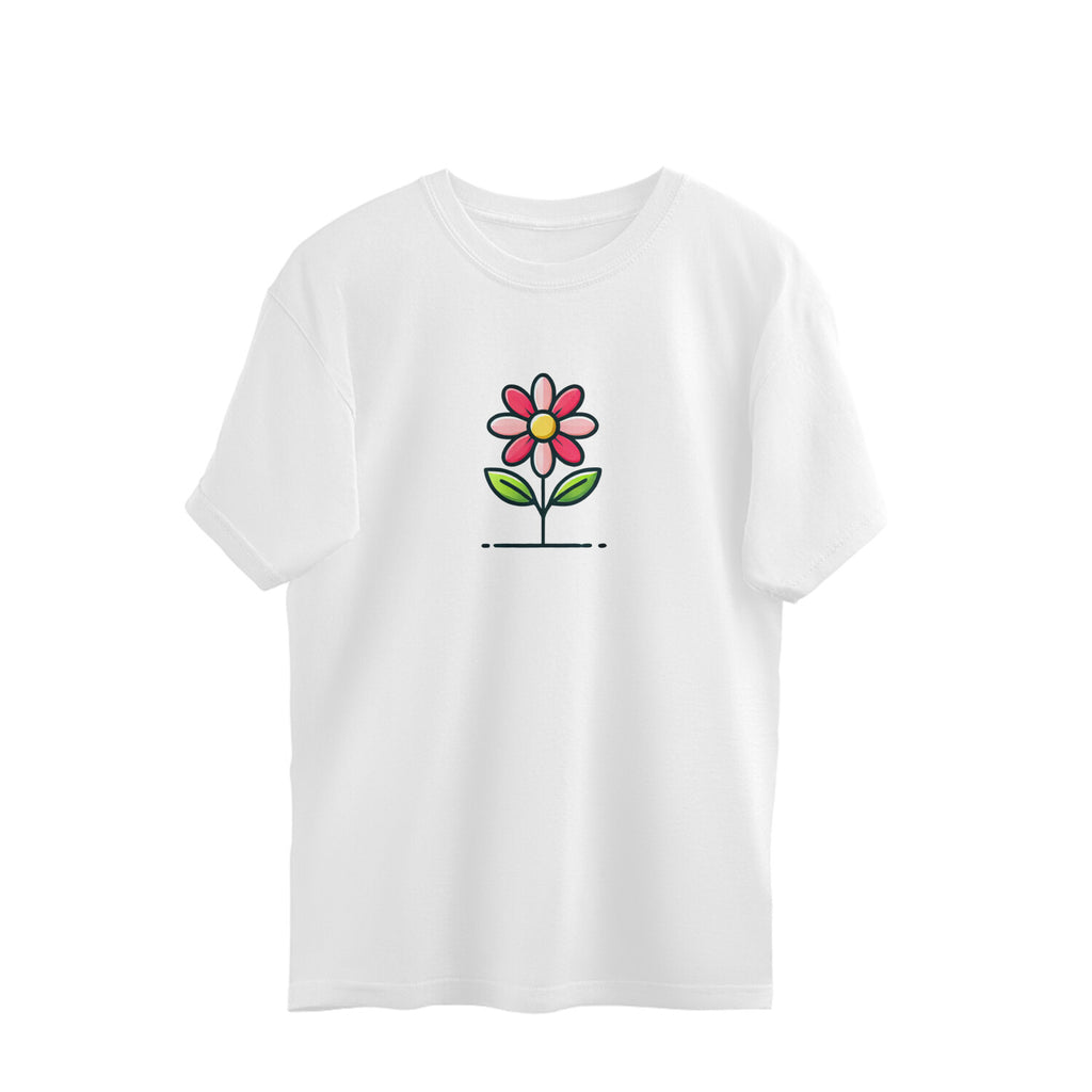 Flower oversized t-shirts