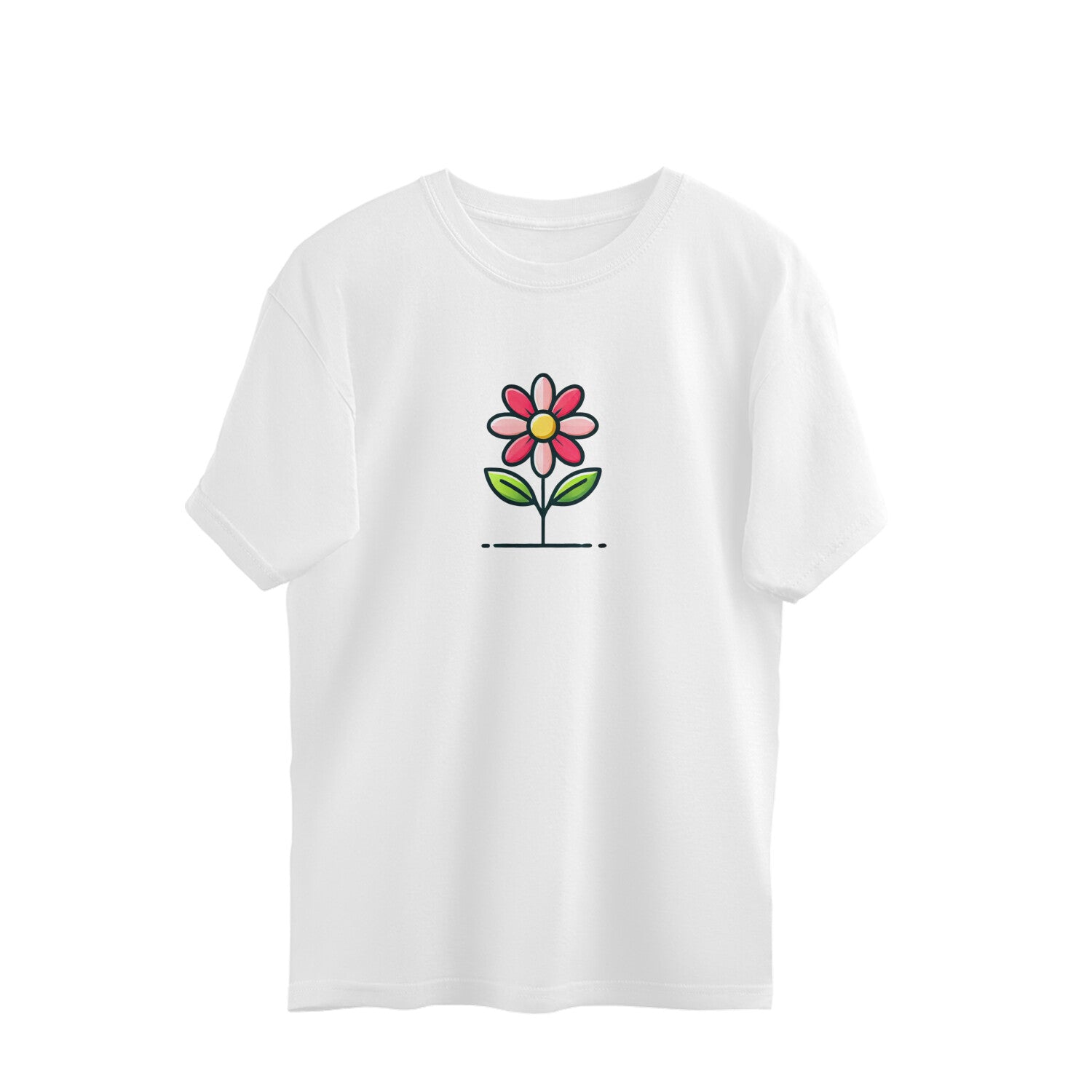 Flower oversized t-shirts