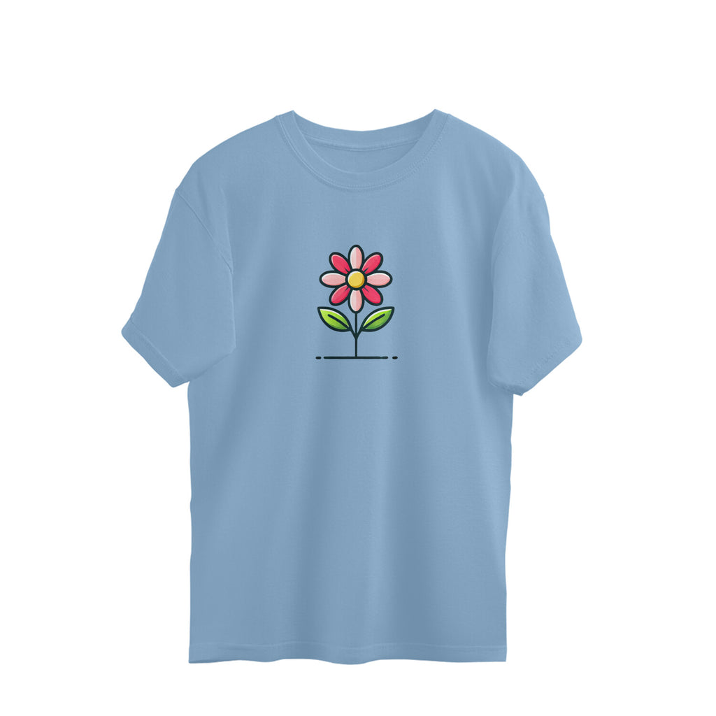 Flower oversized t-shirts