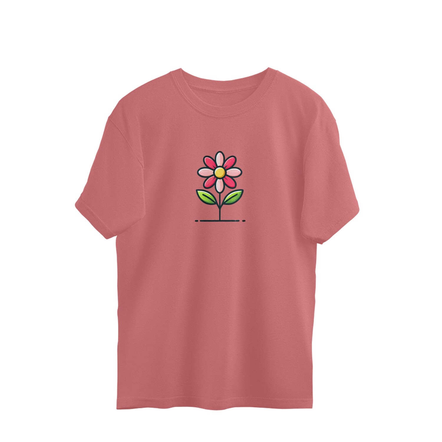 Flower oversized t-shirts