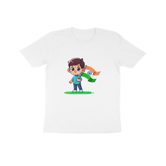 Kids Tee Boy with Flag